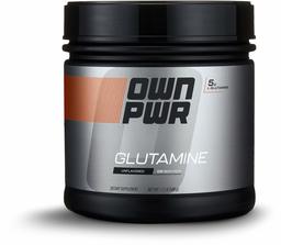 OWN PWR L-Glutamine Powder, Unflavored, 5 G, 1.1 Pound (100 Servings)