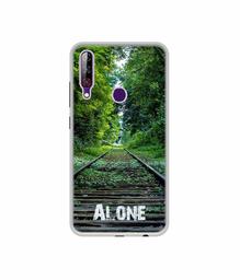 Amazon Brand - Solimo Designer Alone UV Printed Soft Back Case Mobile Cover for LG W30 Pro