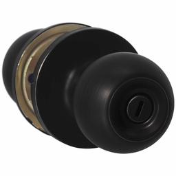 AmazonBasics Privacy Door Knob - Standard Ball - Matte Black