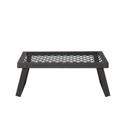 AmazonBasics Medium Portable Folding Camping Grill Grate - 18 x 12 x 7 Inches, Black Steel (Renewed)