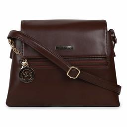 Nia & Nicole Women's Sling Bag (Brown)