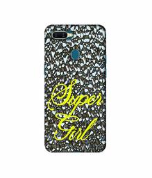 Amazon Brand - Solimo Designer Super Girl On Foil 3D Printed Hard Back Case Mobile Cover for Oppo A7