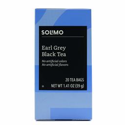 Amazon Brand - Solimo Earl Grey Tea Bags, 20 Count