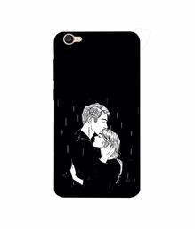 Amazon Brand - Solimo Designer Couples Standing in Rain 3D Printed Hard Back Case Mobile Cover for Vivo V5