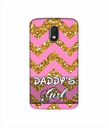 Amazon Brand - Solimo Designer Daddy's Girl 3D Printed Hard Back Case Mobile Cover for Motorola Moto E (3rd gen)