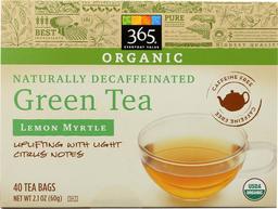 365 Everyday Value, Organic Decaffeinated Green Tea with Lemon Myrtle, 40 Tea Bags