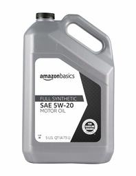 AmazonBasics Full Synthetic Motor Oil, SN Plus, 5W-20, 5 Quart