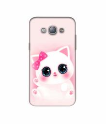 Amazon Brand - Solimo Designer Babby Kitty 3D Printed Hard Back Case Mobile Cover for Samsung Galaxy A8