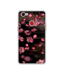 Amazon Brand - Solimo Designer Pink Flowers UV Printed Soft Back Case Mobile Cover for Oppo F7