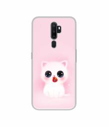 Amazon Brand - Solimo Designer Kitty UV Printed Soft Back Case Mobile Cover for Oppo A5 (2020)