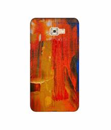 Amazon Brand - Solimo Designer Orange Canvas 3D Printed Hard Back Case Mobile Cover for Samsung Galaxy C7 Pro