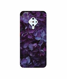 Amazon Brand - Solimo Designer Purple Flowers 3D Printed Hard Back Case Mobile Cover for Vivo S1 Pro