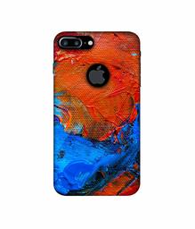 Amazon Brand - Solimo Designer Wax Color On Canvas 3D Printed Hard Back Case Mobile Cover for Apple iPhone 7 Plus (Logo Cut)