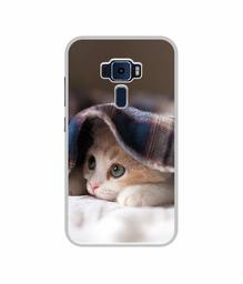 Amazon Brand - Solimo Designer Sleepy Kitten UV Printed Soft Back Case Mobile Cover for Asus Zenfone 3 ZE520KL