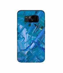 Amazon Brand - Solimo Designer Blue Paint 3D Printed Hard Back Case Mobile Cover for Samsung Galaxy S8 Plus