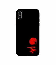 Amazon Brand - Solimo Designer Red Moon 3D Printed Hard Back Case Mobile Cover for Apple iPhone Xs Max