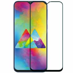 Amazon Brand - Solimo Premium Full Body Tempered Glass for Samsung Galaxy M20 with Installation Kit (Black)