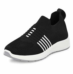 Flavia Women's Black Running Shoes-4 UK (36 EU) (5 US) (FKT/SP017/BLK)