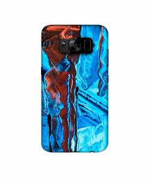 Amazon Brand - Solimo Designer Zik Zak Color Mixing 3D Printed Hard Back Case Mobile Cover for Samsung Galaxy S8 Plus