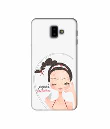 Amazon Brand - Solimo Designer Papa's Princess 3D Printed Hard Back Case Mobile Cover for Samsung Galaxy J6 Plus