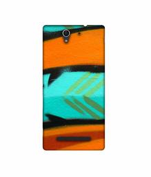 Amazon Brand - Solimo Designer Brush Art 3D Printed Hard Back Case Mobile Cover for Sony Xperia C3 Dual