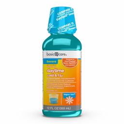 Amazon Basic Care Vapor Ice Daytime Severe Cold & Flu, 12 Fl. Oz