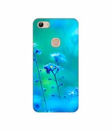 Amazon Brand - Solimo Designer Blue Flower 3D Printed Hard Back Case Mobile Cover for Vivo Y81