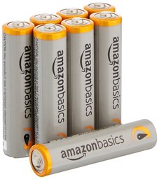 AmazonBasics Lot de 8 Piles Alcalines Type AAA 1,5 V