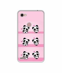 Amazon Brand - Solimo Designer Panda Pattern UV Printed Soft Back Case Mobile Cover for Spice F302