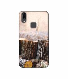 Amazon Brand - Solimo Designer Wood logs 3D Printed Hard Back Case Mobile Cover for Vivo V9 / V9 Pro