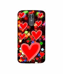 Amazon Brand - Solimo Designer Heart Texture on Glitters 3D Printed Hard Back Case Mobile Cover for LG Stylus 3