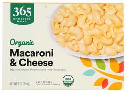 365 Everyday Value, Organic Macaroni & Cheese, 9 oz, (Frozen)