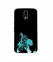 Amazon Brand - Solimo Designer Lady Vector N 3D Printed Hard Back Case Mobile Cover for Motorola Moto G4 Plus