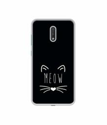 Amazon Brand - Solimo Designer Meow UV Printed Soft Back Case Mobile Cover for Nokia 2.3