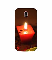 Amazon Brand - Solimo Designer Candle Light 3D Printed Hard Back Case Mobile Cover for Nokia 1