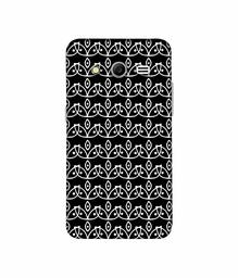 Amazon Brand - Solimo Designer White Flowers Pattern 3D Printed Hard Back Case Mobile Cover for Samsung Galaxy Core 2 G355H