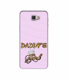 Amazon Brand - Solimo Designer Daddy's Girl in Glitter Pattern 3D Printed Hard Back Case Mobile Cover for Samsung Galaxy J5 Prime