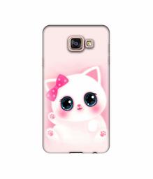 Amazon Brand - Solimo Designer Babby Kitty UV Printed Soft Back Case Mobile Cover for Samsung Galaxy A7 (2016)