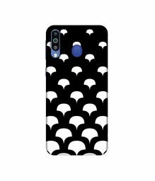 Amazon Brand - Solimo Designer White Texture 3D Printed Hard Back Case Mobile Cover for Samsung Galaxy M21