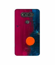 Amazon Brand - Solimo Designer Pink and Blue Brush Texture 3D Printed Hard Back Case Mobile Cover for LG V20