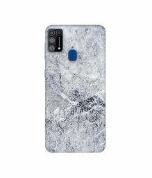 Amazon Brand - Solimo Designer Grayish Marble 3D Printed Hard Back Case Mobile Cover for Samsung Galaxy M31