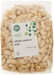 Whole Foods Market Organic Whole Cashew Nuts, 500g