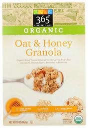 365 Everyday Value, Organic Oat & Honey Granola, 17 oz