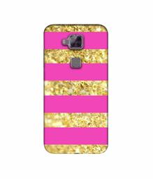 Amazon Brand - Solimo Designer Golden Stripes 3D Printed Hard Back Case Mobile Cover for Huawei G8