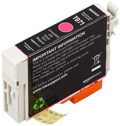 AmazonBasics - Cartucho de tinta regenerado, Epson T071, magenta