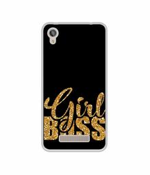 Amazon Brand - Solimo Designer Sparkle Girl Boss UV Printed Soft Back Case Mobile Cover for Lava Z50