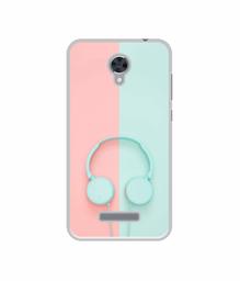 Amazon Brand - Solimo Designer Head Phone UV Printed Soft Back Case Mobile Cover for Panasonic Eluga i2 Active