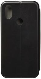 Amazon Brand - Solimo Mi A2 Flip Leather Mobile Cover (Soft & Flexible Back case), Black