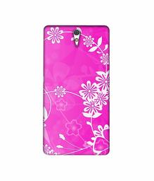 Amazon Brand - Solimo Designer Flower Pattern 3D Printed Hard Back Case Mobile Cover for Sony Xperia C5 Ultra Dual