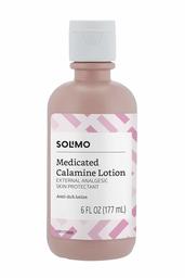 Amazon Brand - Solimo Medicated Calamine Anti-Itch Lotion, Analgesic Skin Protectant, 6 Fluid Ounce